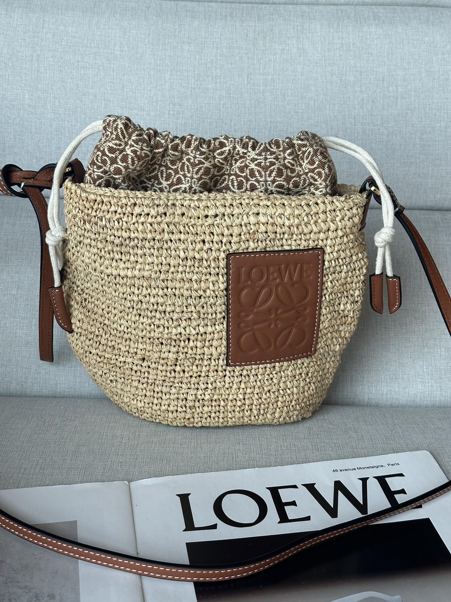 LW Raffia Basket