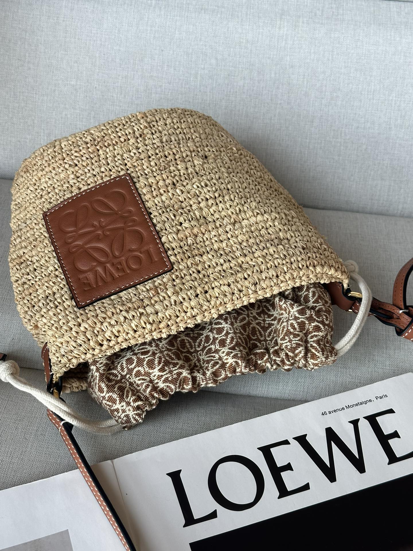 LW Raffia Basket