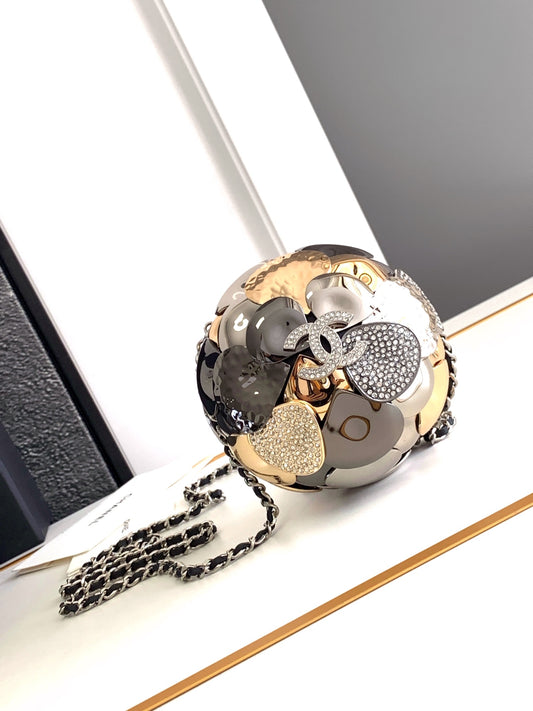CHl Camellia Chain Evening Bag
