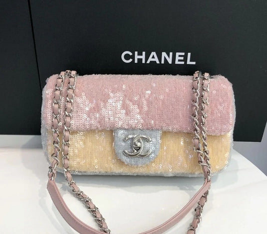 CH Pink Mini Tricolor Sequin