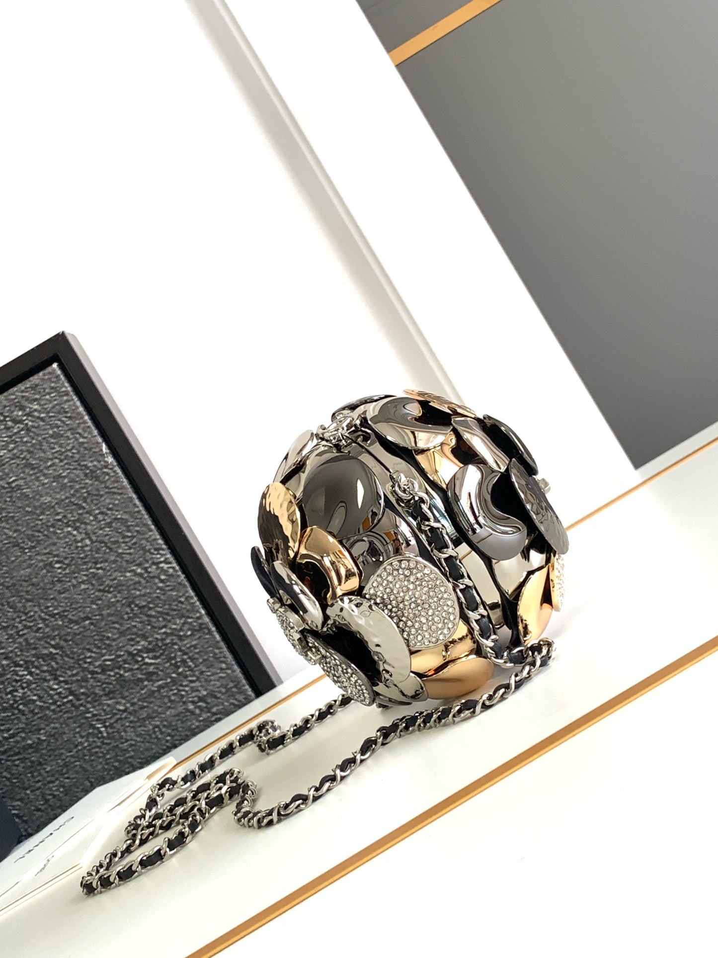 CHl Camellia Chain Evening Bag