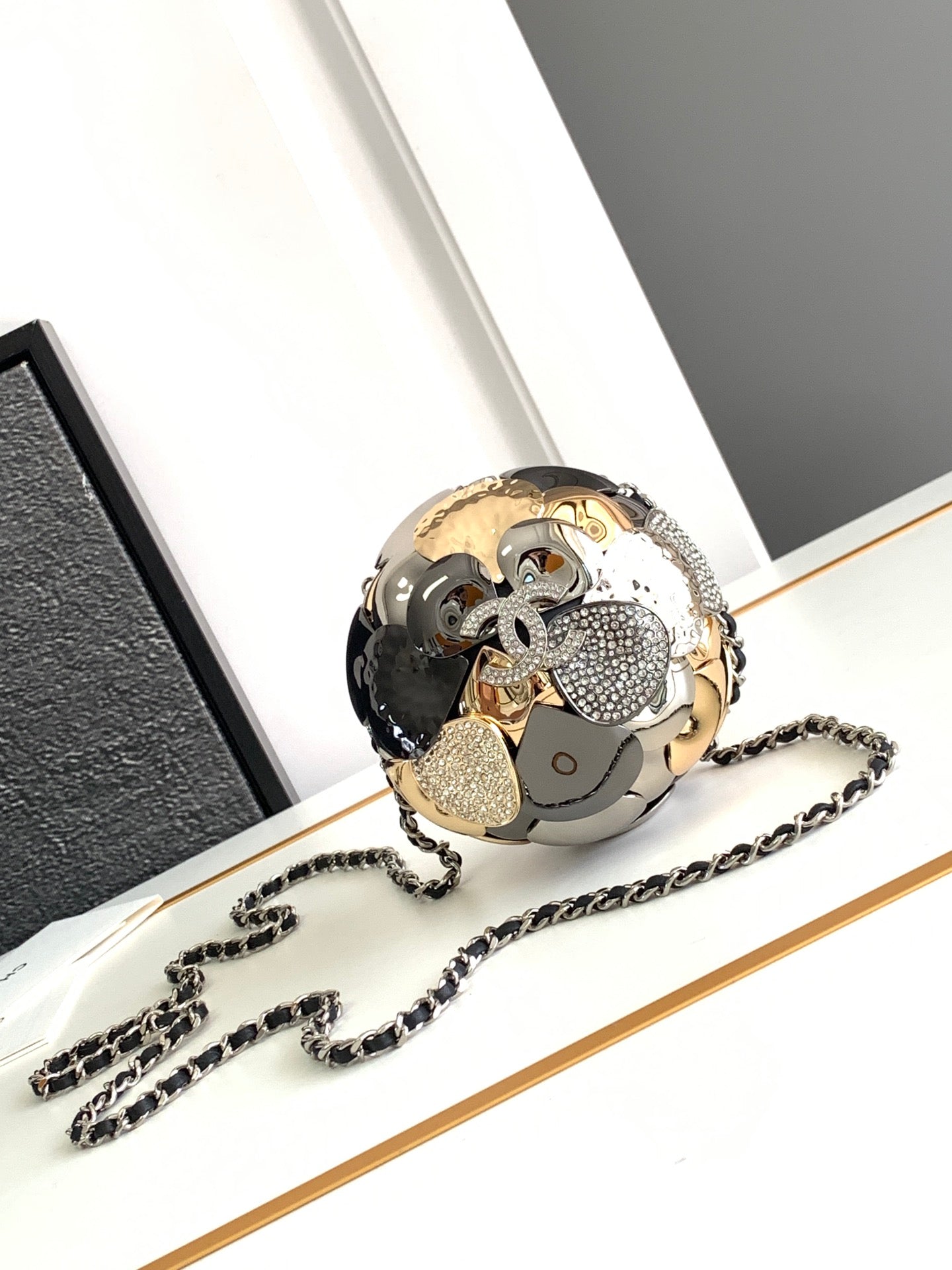 CHl Camellia Chain Evening Bag