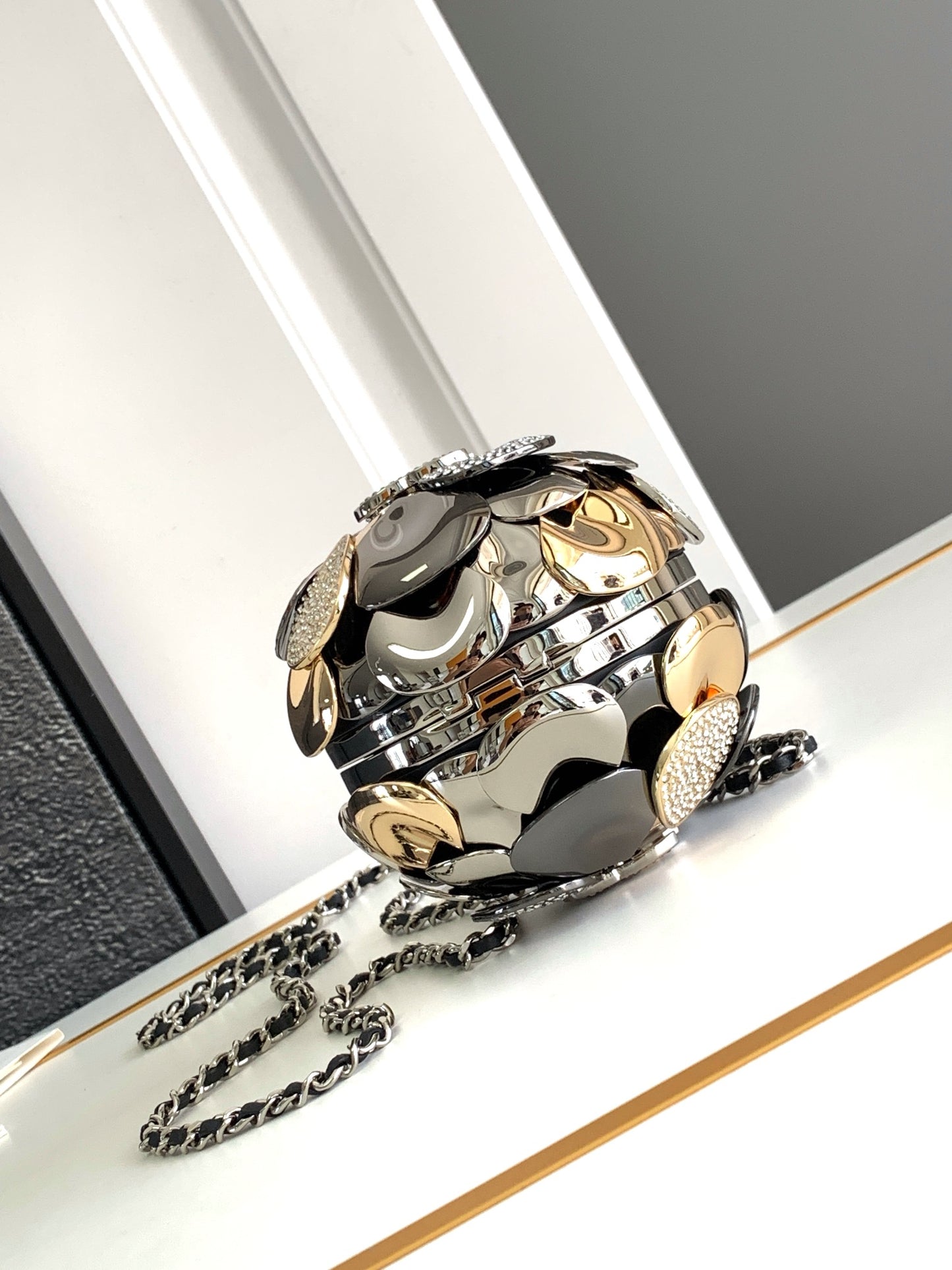 CHl Camellia Chain Evening Bag