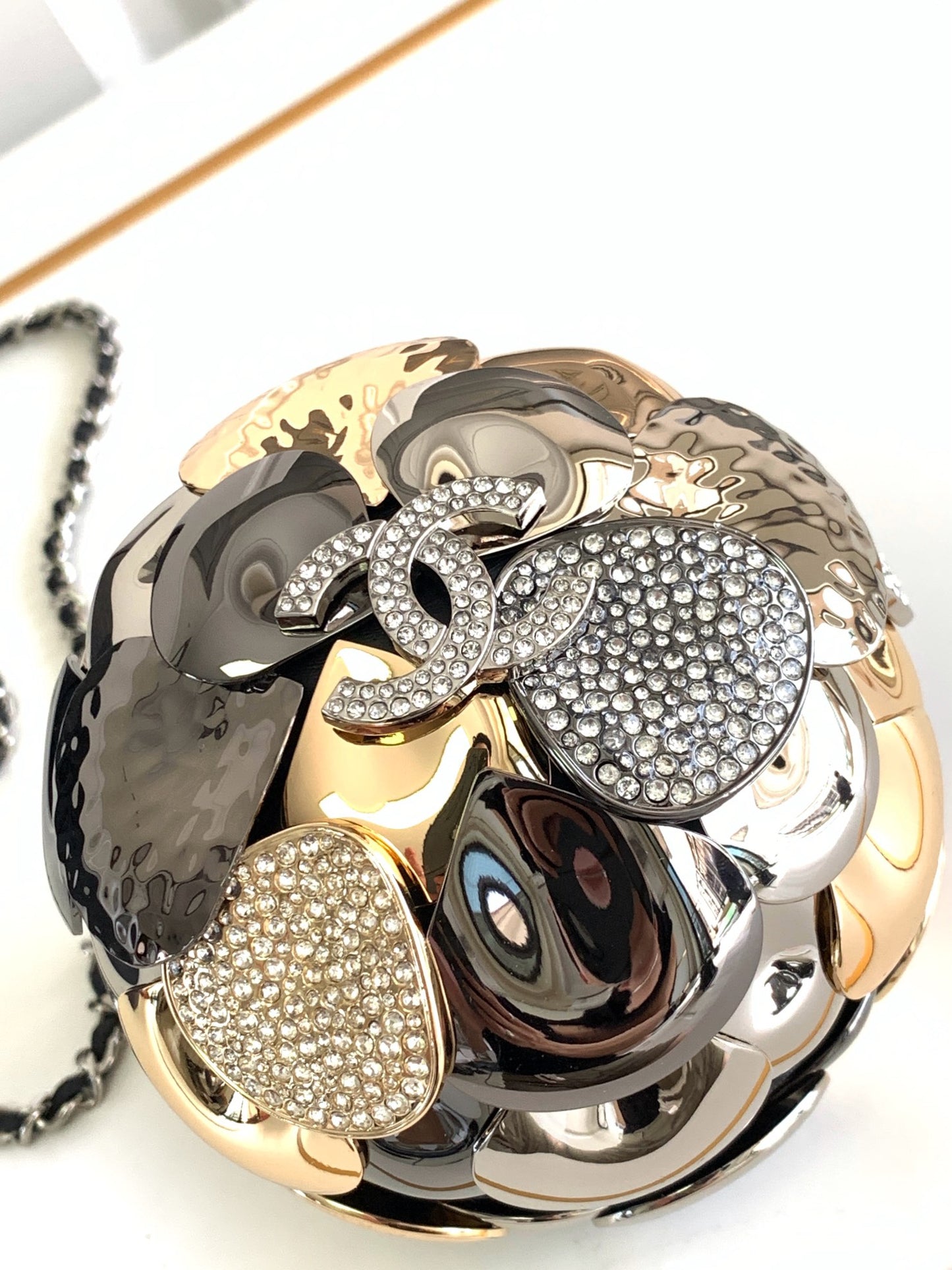 CHl Camellia Chain Evening Bag