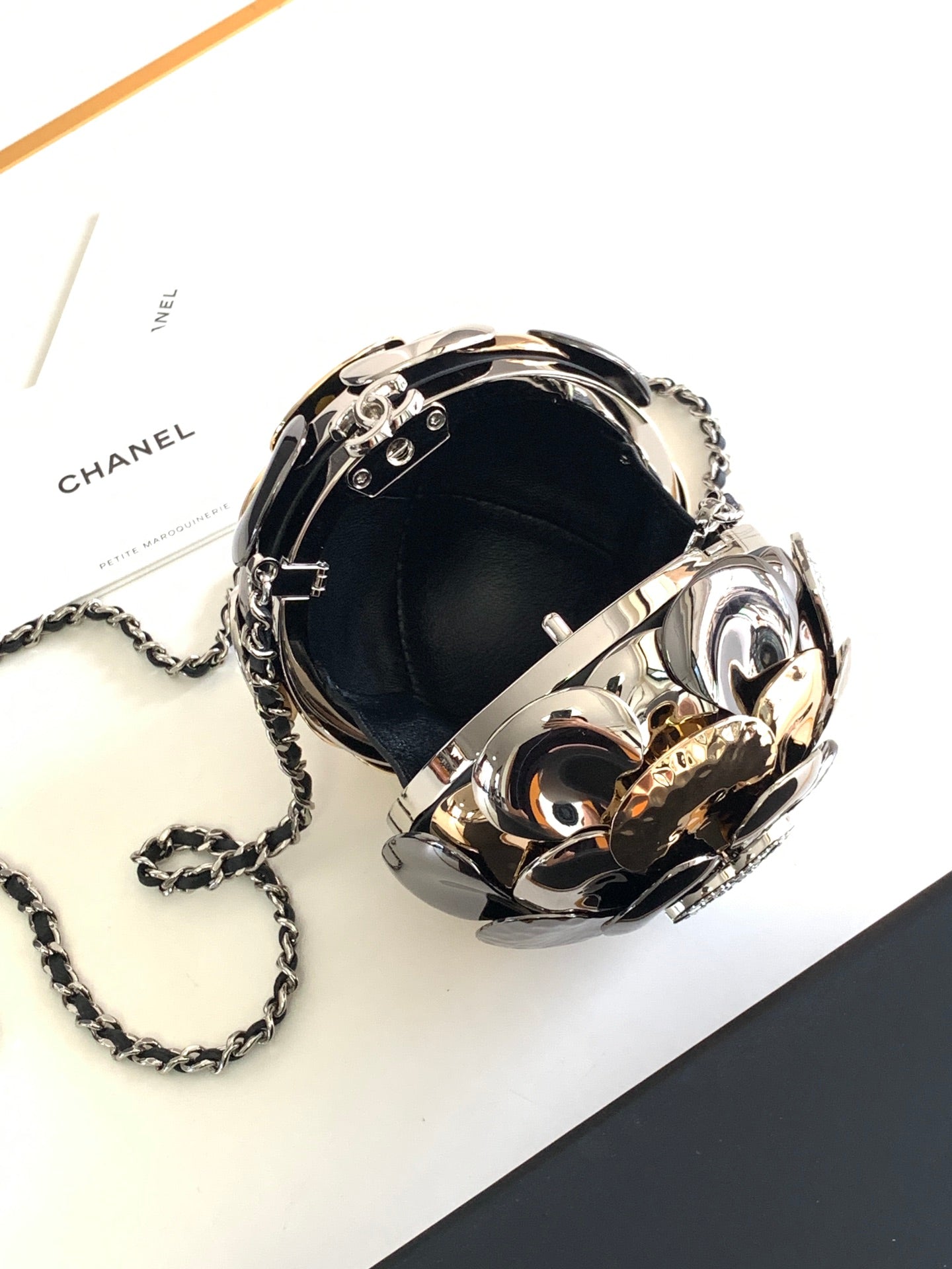 CHl Camellia Chain Evening Bag